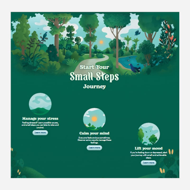 Small Steps – Free Online Tools to Manage Your Wellbeing