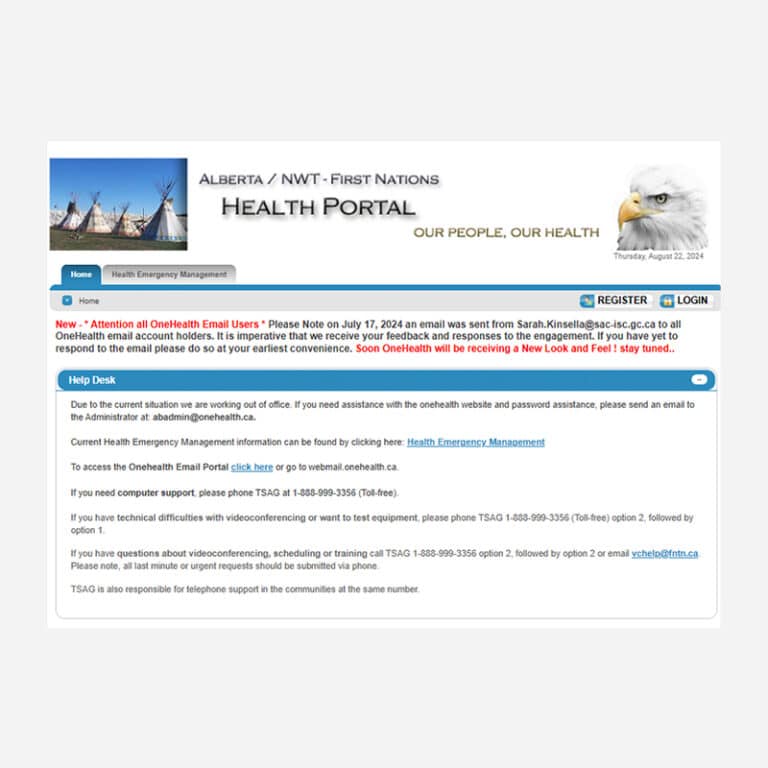 One Health Portal: Alberta and NWT