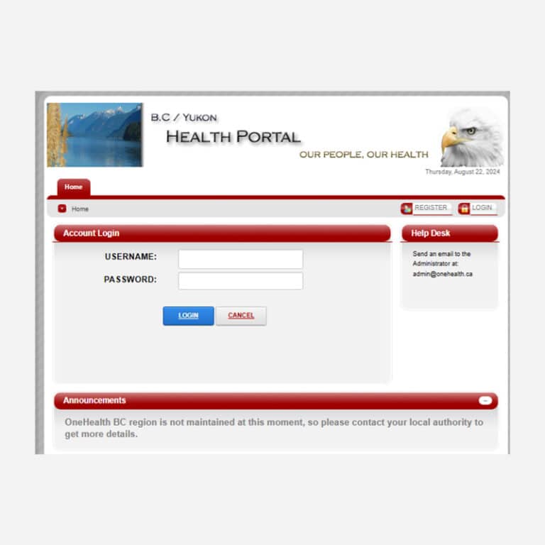 One Health Portal: BC and Yukon