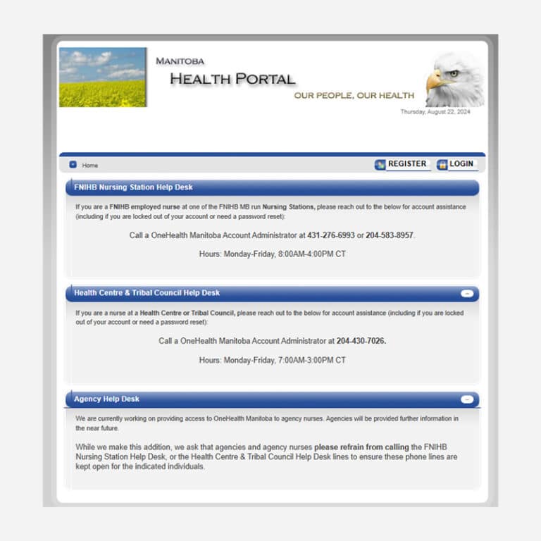 One Health Portal: Manitoba