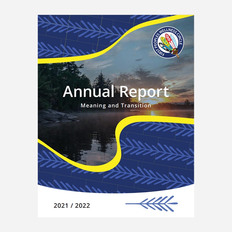 Cover of First People Wellness Circle Annual Report 2021-2022