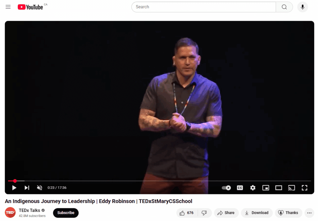 An Indigenous Journey to Leadership – Eddy Robinson