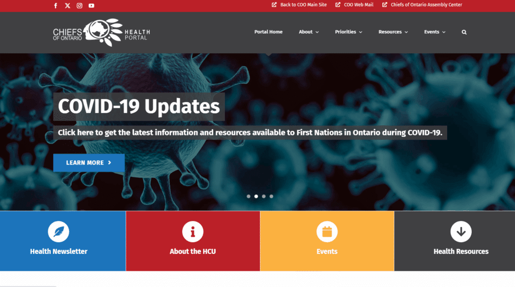 Chiefs of Ontario Health Portal