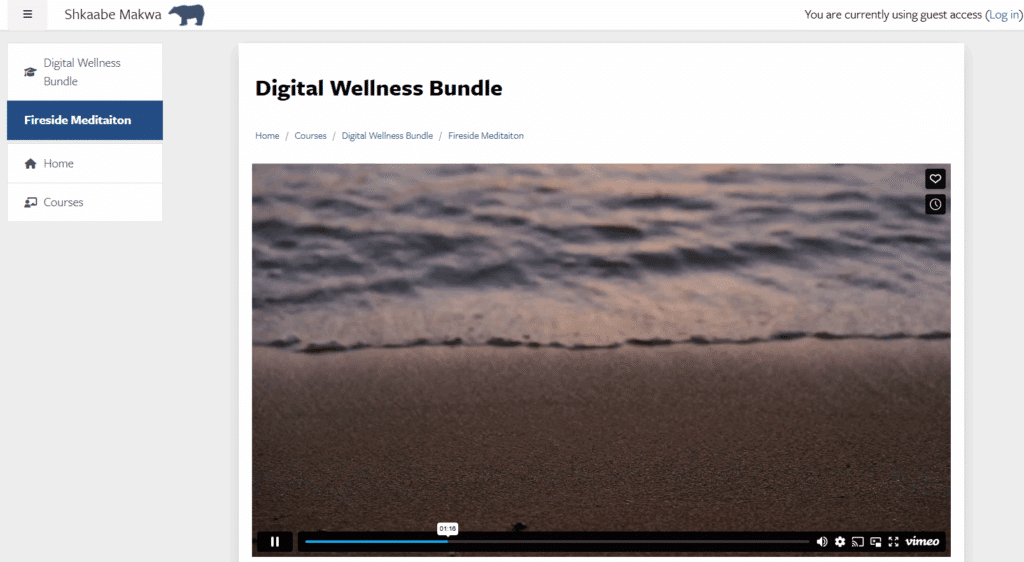 Fireside Meditation – Shkaabe Makwa