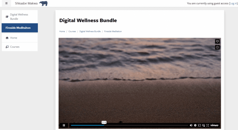 Fireside Meditation – Shkaabe Makwa