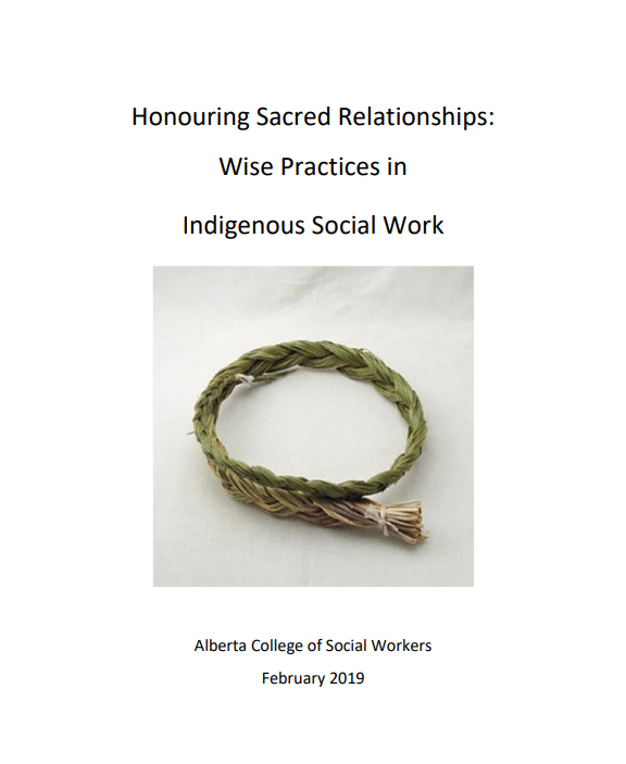 Honouring Sacred Relationships: Wise Practices in Indigenous Social Work