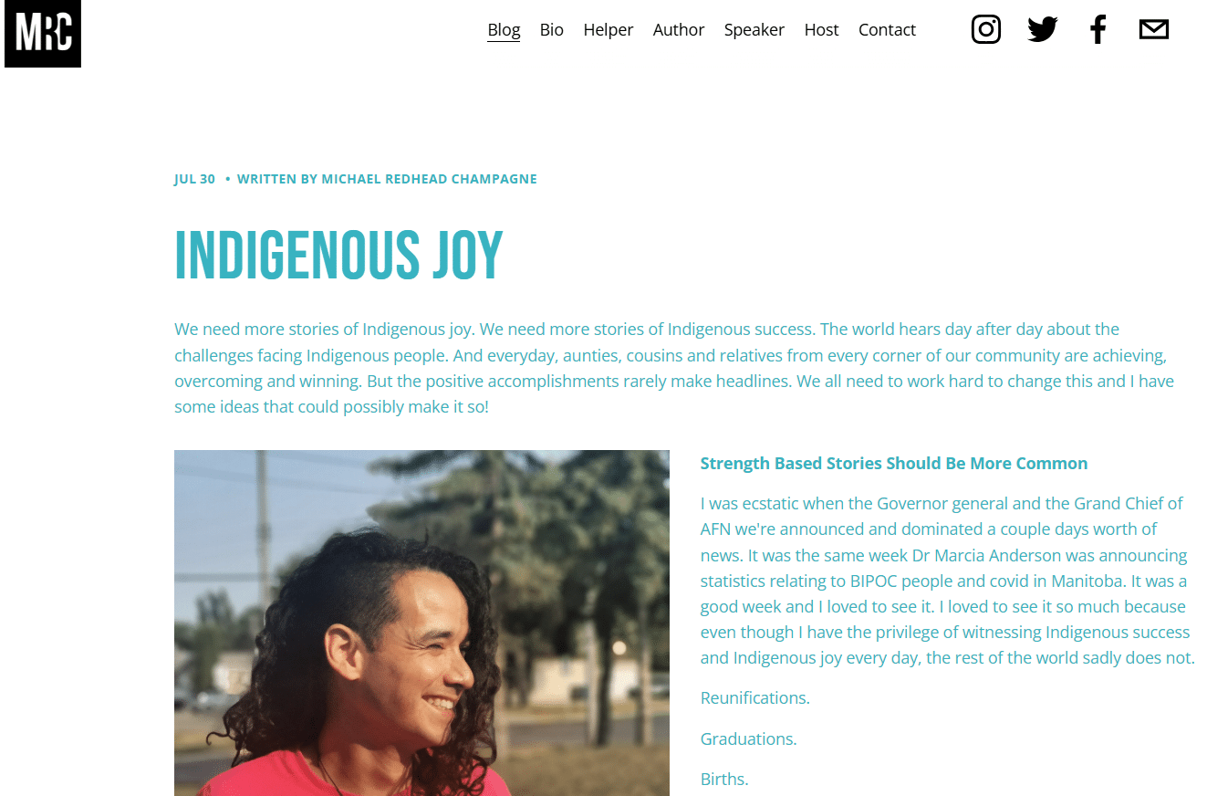 Indigenous Joy by Michael Redhead Champagne