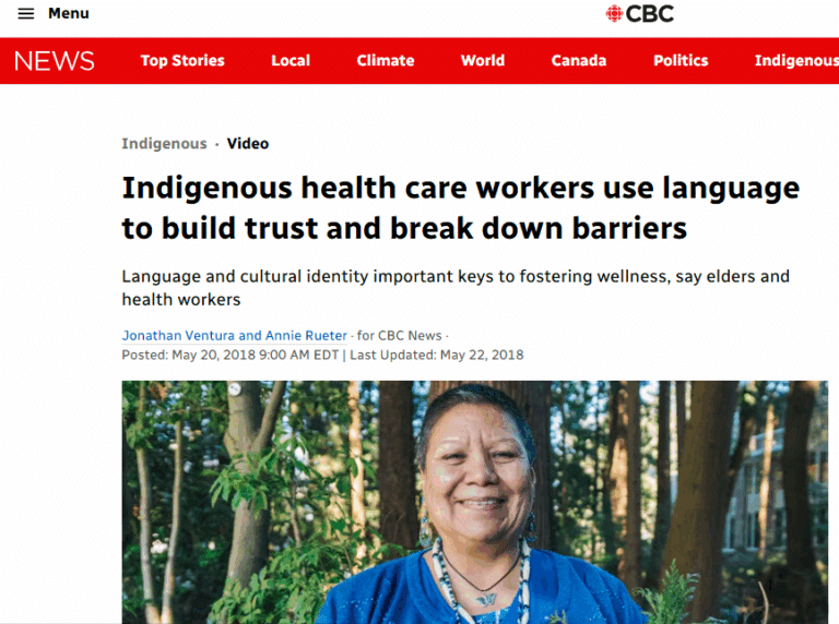 Indigenous health care workers use language to build trust and break down barriers