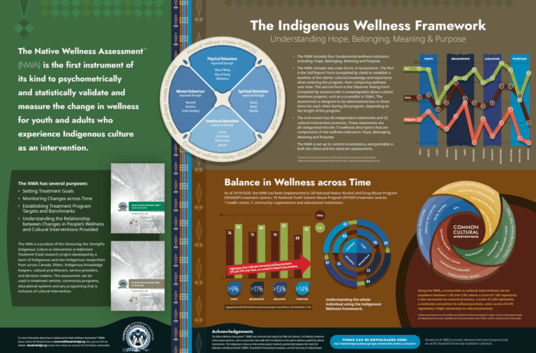 Native Wellness Assessment/Indigenous Wellness Framework Poster