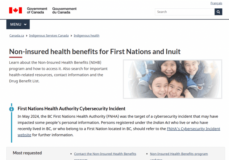 Non-Insured Health Benefits Program