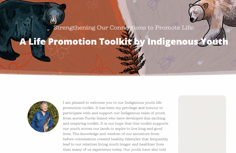 Strengthening Our Connections to Promote Life: A Life Promotion Toolkit by Indigenous Youth