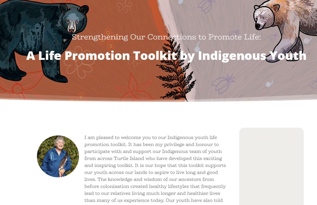 Strengthening Our Connections to Promote Life: A Life Promotion Toolkit by Indigenous Youth