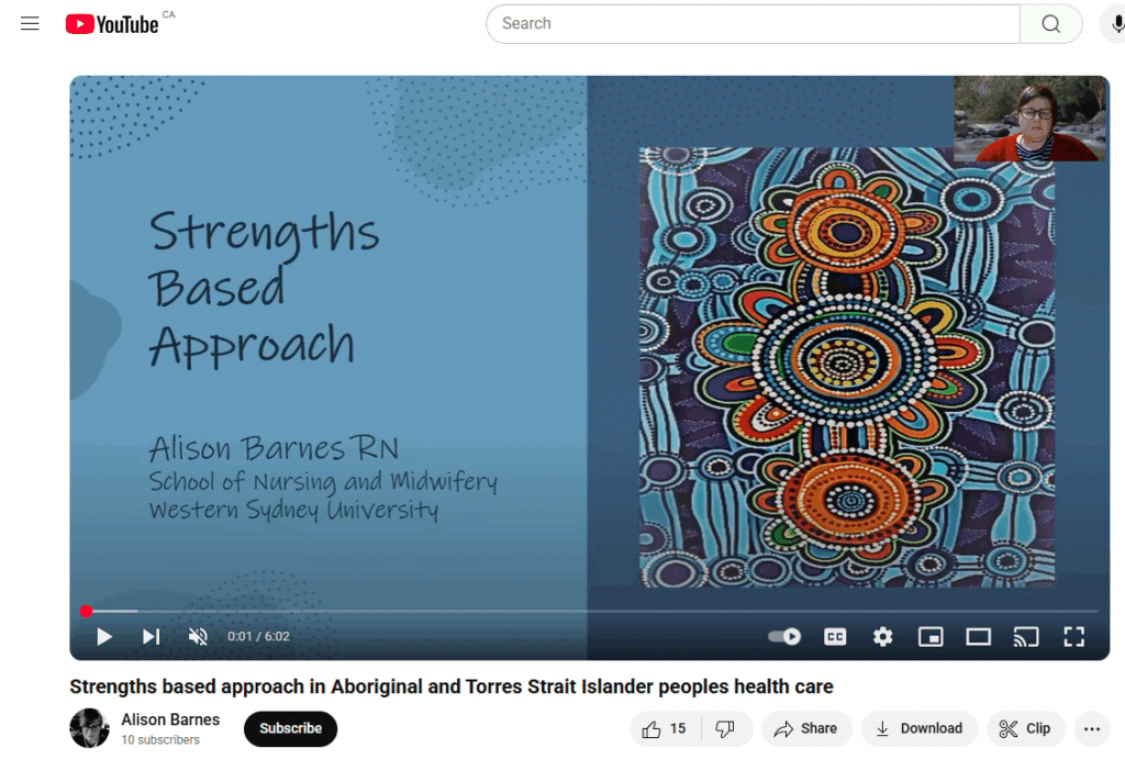 Strengths based approach in Aboriginal and Torres Strait Islander peoples health care