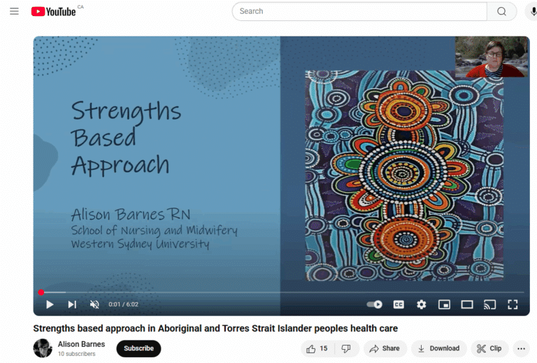 Strengths based approach in Aboriginal and Torres Strait Islander peoples health care