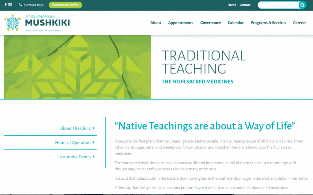 The Four Sacred Medicines – Anishnawbe Mushkiki