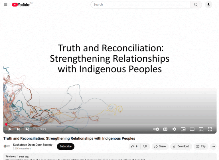 Truth and Reconciliation: Strengthening Relationships with Indigenous Peoples