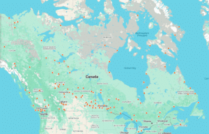 Where residential schools were located across Canada