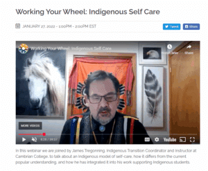 Working Your Wheel: Indigenous Self Care