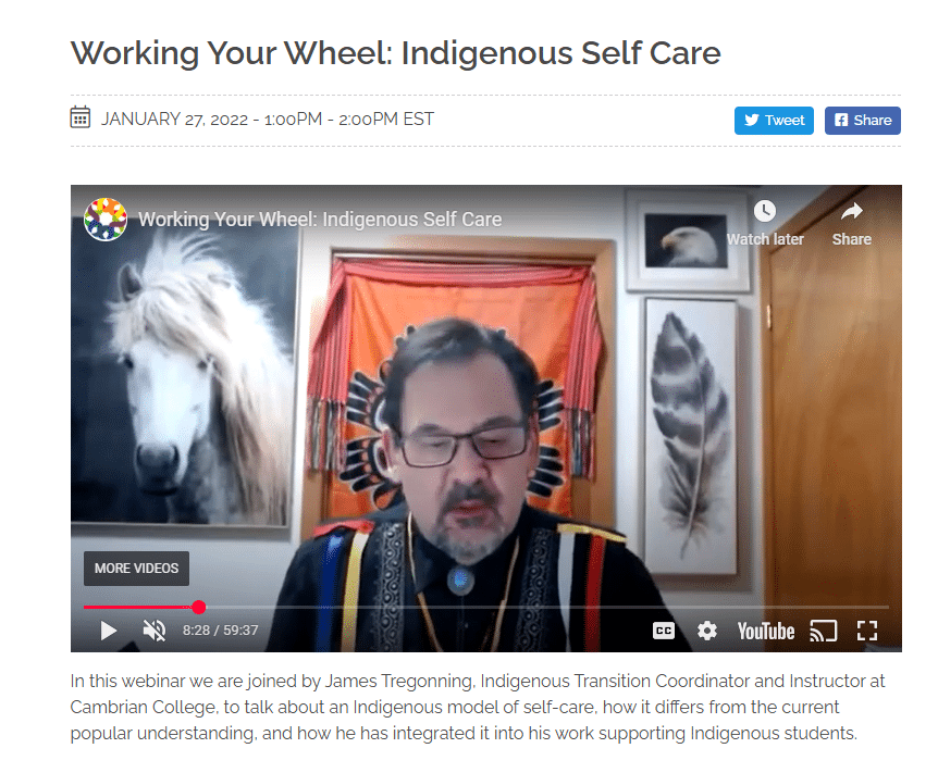 Working Your Wheel: Indigenous Self Care