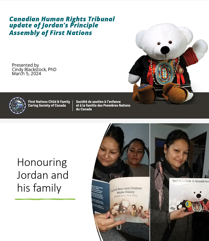 Canadian Human Rights Tribunal update of Jordan’s Principle Assembly of ...