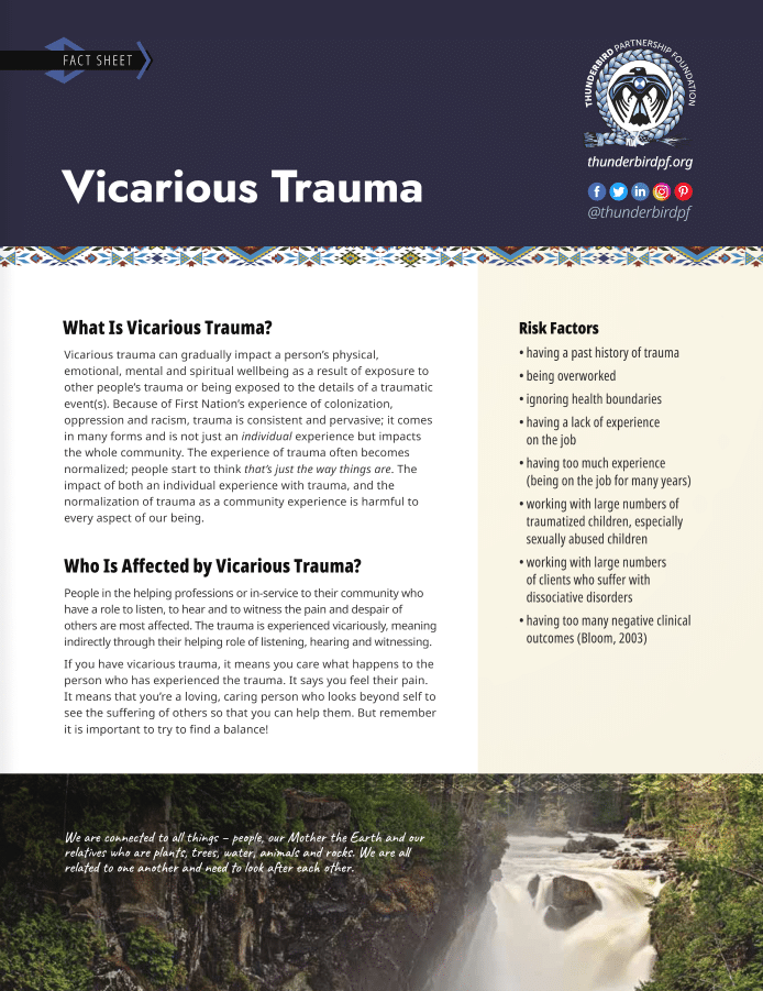 Thunderbird Partnership Foundation — Fact Sheet: Vicarious Trauma